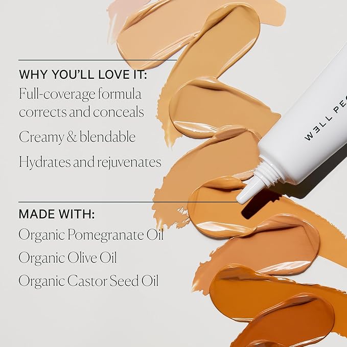 Well People Bio Correct Concealer, Full-coverage, Nourishing Liquid Concealer For Concealing & Correcting, Hydrating Formula, Vegan & Cruelty-free,14N