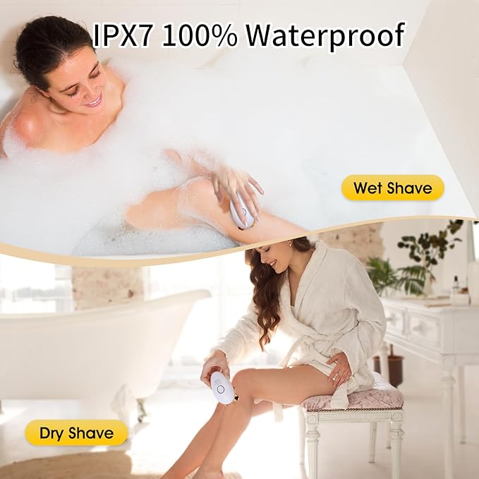 Electric Razors for Women, 5 in 1 Painless Rechargeable Dusk Shaver Womens, Women's Shavers Everything, Lady Leg/Bikini/Face Hair Removal Products, Female Wet Dry Shaving Machine
