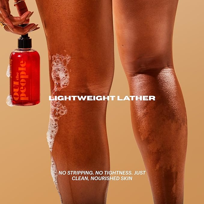 OUI the People CLEAN SLATE Lactic Acid Body Wash, AHA Body Wash, Glycolic & Lactic Acid Serum & Face Cleanser, Gentle Exfoliation & Face Moisturizer for Smoother Texture and Even Skin Tone, 8.4 oz