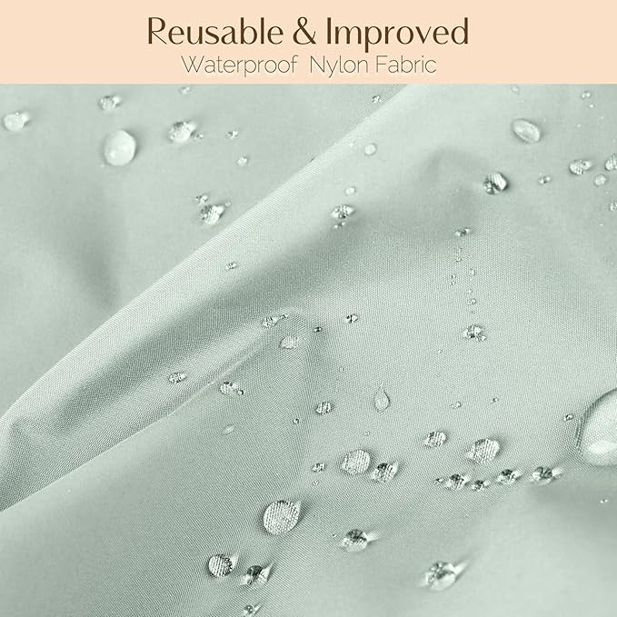 Yanibest Shower Cap Reusable Waterproof - Double Layer Shower Caps for Women, Washable Shower Bonnet with Soft Non-Slip Elastic Band, Bath Hair Hat for Most Hair Types