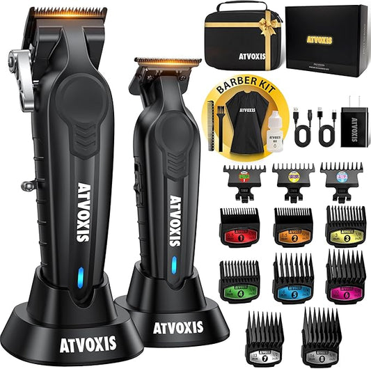 Hair Clippers for Men Professional, Barber Clippers and Trimmers Set, Cordless Hair Clippers, Hair Cutting Kit, Barber Kit, Haircut Kit, Maquina para Cortar Pelo De Hombre