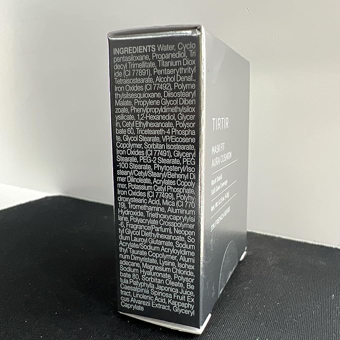 [*Mini Size*] TIRTIR Aura Glow Silver Cushion | Korean Cushion Foundation, (#31N French Beige, 0.15 Fl Oz)