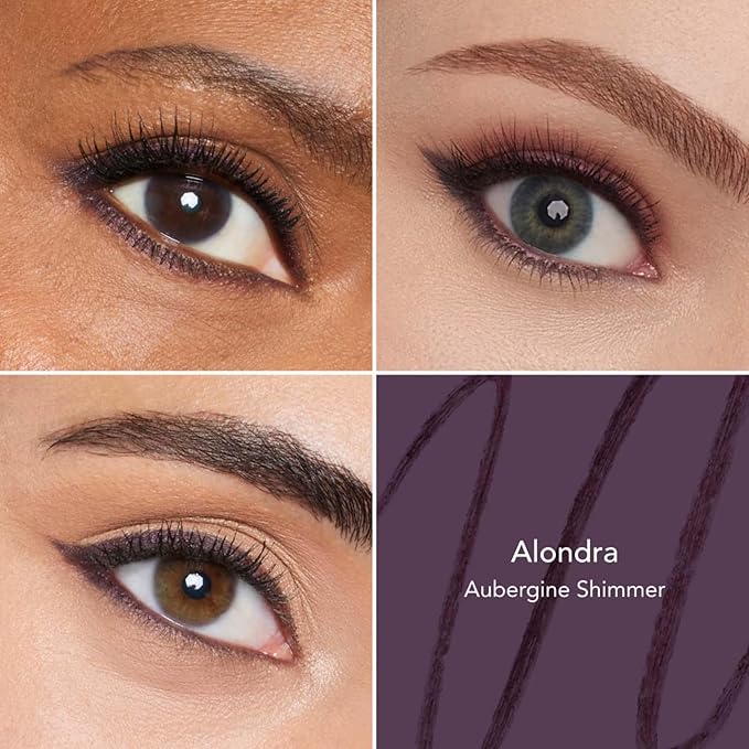 Thrive Causemetics Infinity Waterproof Eyeliner Pencil, Built In Sharpener & Smudge Tip, Long Lasting, Smudge Proof, Hyaluronic Acid & Shea Butter, Vegan & Cruelty Free, Alondra (Aubergine Shimmer)